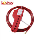 Red Nylon Cable Lockout Device Safety Economic Loto Lock Non - Slip Desig