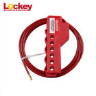 Red Nylon Cable Lockout Device Safety Economic Loto Lock Non - Slip Desig
