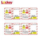 Loto Locks And Tags Lockout Safety Tags Plastic Sealed ISO9001 Approved
