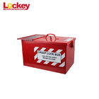 Rust Resistance Lock Out Tag Out Key Box Heavy Duty Steel Box With Multiple Locks