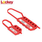 Customized PP Nylon 1&quot; And 1.5&quot; Safety Lockout Hasp With 6 Holds Locks