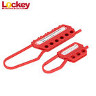 Customized PP Nylon 1&quot; And 1.5&quot; Safety Lockout Hasp With 6 Holds Locks