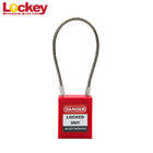 Lockey Loto 175mm Stainless Steel Cable Industrial Padlock With Master Key