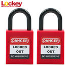 LOTO Safety Padlock Lockout Keyed Alike Plastic Padlock 25mm Nylon Shackle