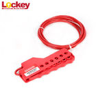 Nylon Body Cable Lockout Device Safety Economic Loto Wire Locks With Coated