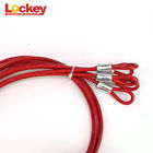 3.8mm Wire Red Insulation Coated Cable Lockout Device Use With CB03