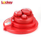 Red Security Durable Polypropylene ABS Safety Lock Gate Valve Lockout Tagout