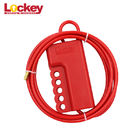 Two Type Cable Lockout Tagout Devices With Dia 3.2mm 5mm Length 2.4m