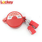 Metal Free ABS Gas Cylinder Tank Pneumatic Lockout Tagout With Two Locks