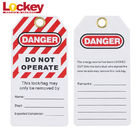 0.5mm Do Not Operate PVC Lockout Tagout Tag For Industrial Loto