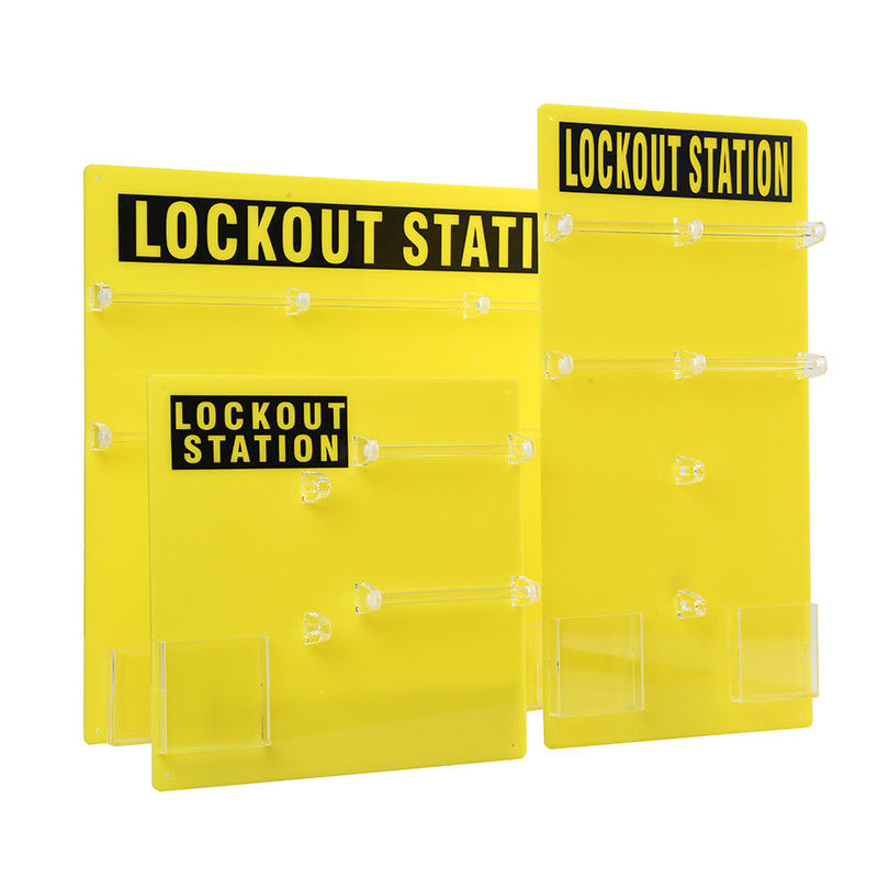 10- Lock Safety Lockout Station Advanced Lock Out Mini Padlock In Yellow Color
