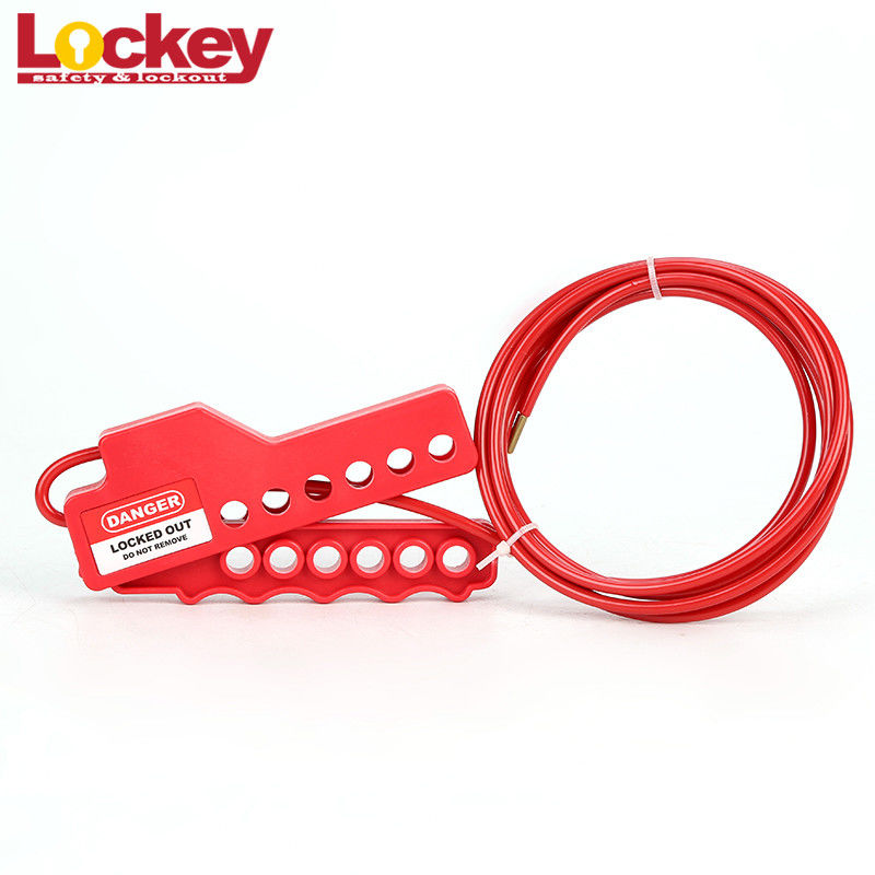 Nylon Adjustable Cable Lockout Tagout Devices With Cable Dia 3.8mm Length 2m