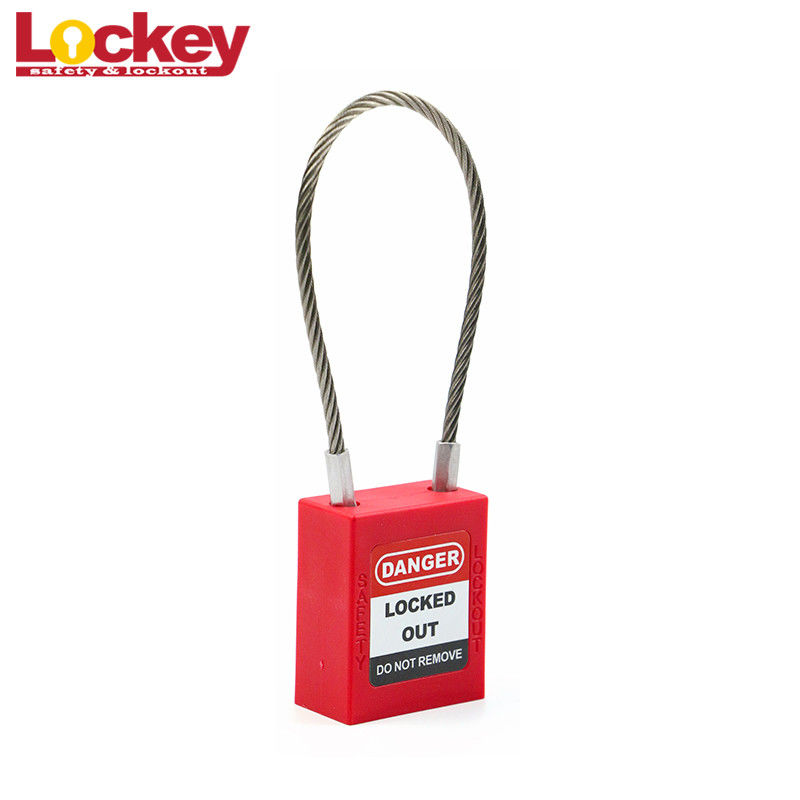 Safety Lock Out Tag Out Padlocks Stainless Steel Cable Wire Lock Padlock