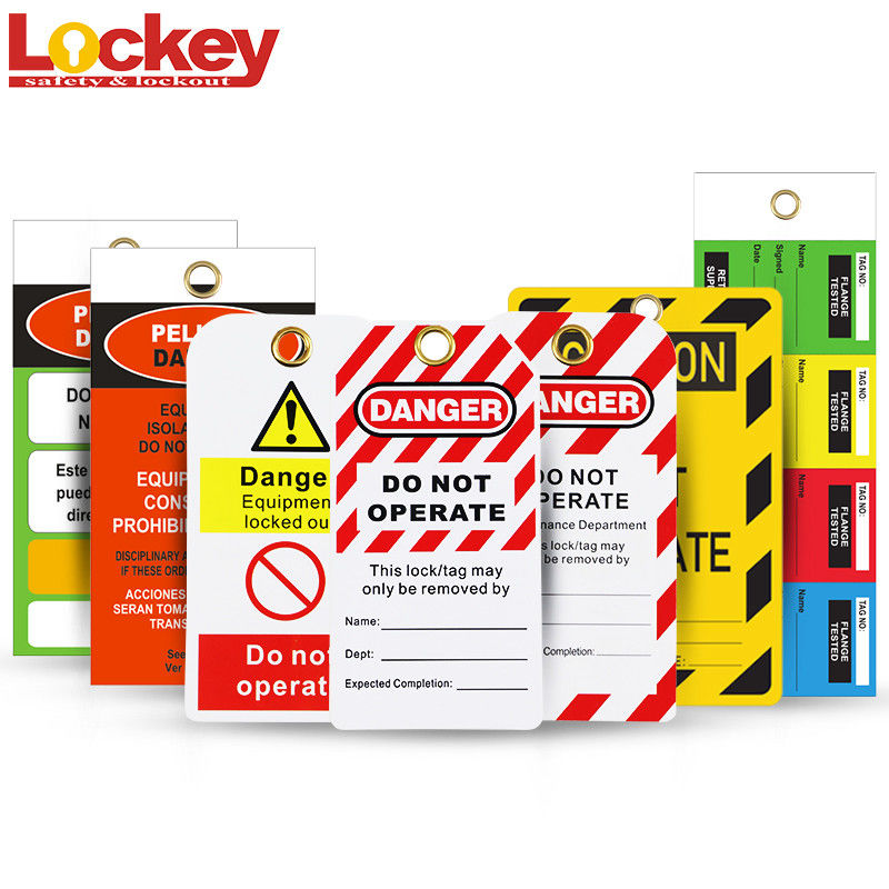 0.5mm Do Not Operate PVC Lockout Tagout Tag For Industrial Loto