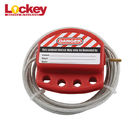 4 Hole Cable Lockout Device High Security Stainless Steel Wire Cable Lockout Length 2m