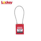 Security Cable Nylon Body Safety Padlock Steel Cable Shackle Safety Padlock 175mm Length