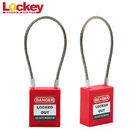 Lockey Loto 175mm Stainless Steel Cable Industrial Padlock With Master Key