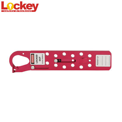 Aluminum Lockey Safety Lockout Hasp Group 12 Hole Sliding Long With 12 Padlocks