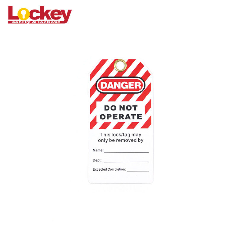 Electrical Scaffold Safety Tags For Equipment , Lock Off Tags Warning Signs