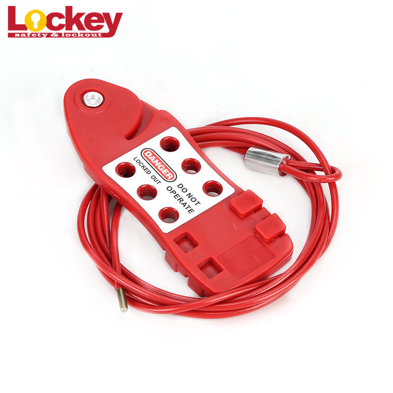 Adjust Steel Wire Security Mini Cable Lockout Fish - Shaped With 3.8 Dia