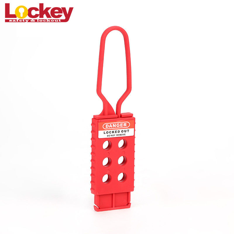 Lockey Loto Insulation Nylon Safety Lockout Hasp For 6 Padlocks With 6 Holes