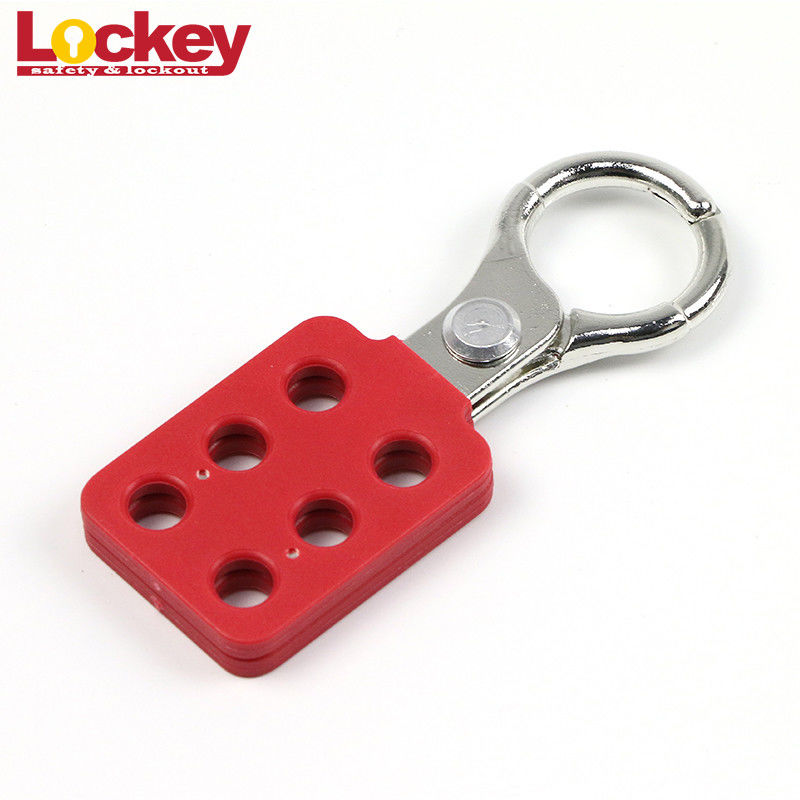 LOTO Coated Steel 1 Inch Safety Lockout Hasp , Aluminium Lock Out Tag Out Hasp