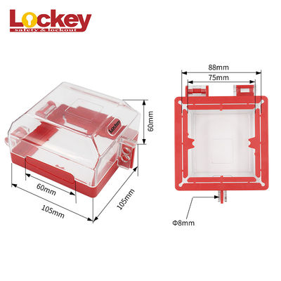 Transparent Switch Emergency Push Button Wall Plug Protection Lckout Long Life